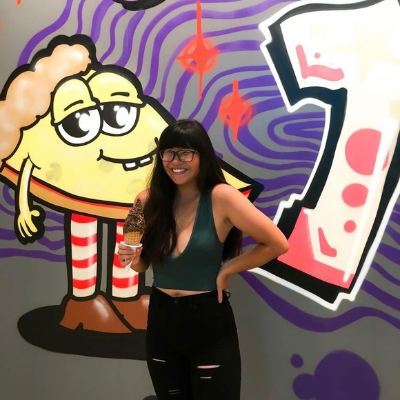 Out From Under Teal Deep V Top - Picture 1 of 5